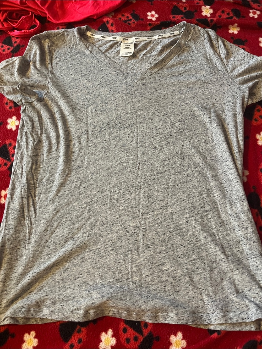 Victoria's Secret PINK Heather Gray Sleep Tee